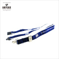 China de venta caliente de la venta caliente personalizada de marca de doble capa de poliéster Lanyard con Logo